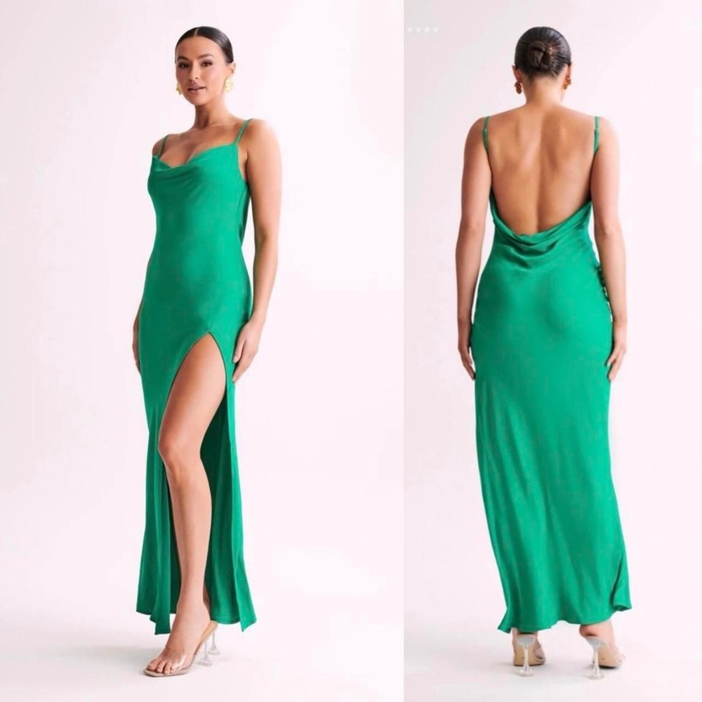 NWOT Elegant Green Evening Dress